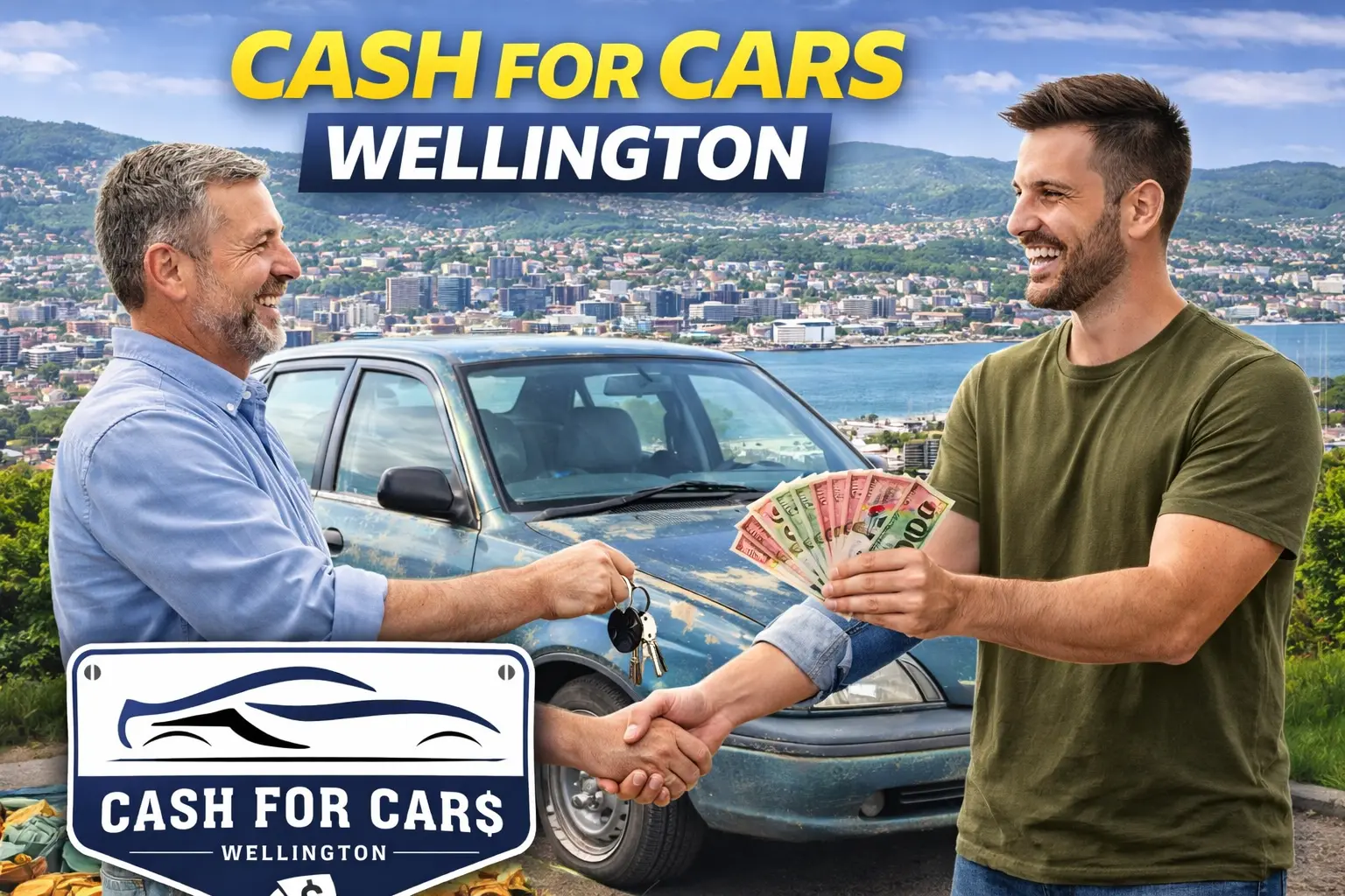 Car sale transaction in Wellington